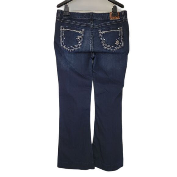 BKE Brie Dark Wash Flare Jeans - Picture 2 of 5